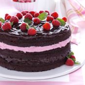 Raspberry Fudge Torte Recipe