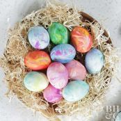 Shaving Cream Easter Eggs