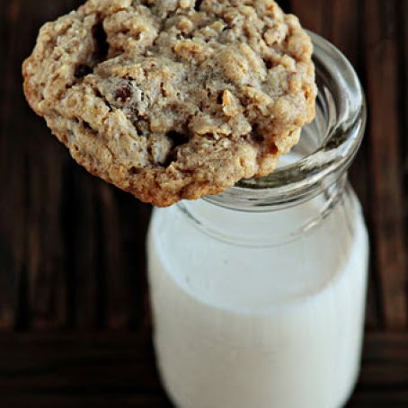 Oatmeal Cookies with Cranberry Raisinets