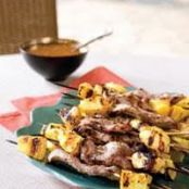 Pork Tenderloin Skewers with Pineapple