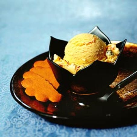 Kulfi (saffron-pistachio ice cream)