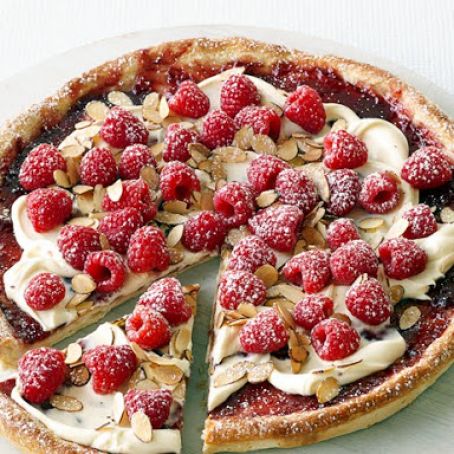 Raspberry-Almond Pizza