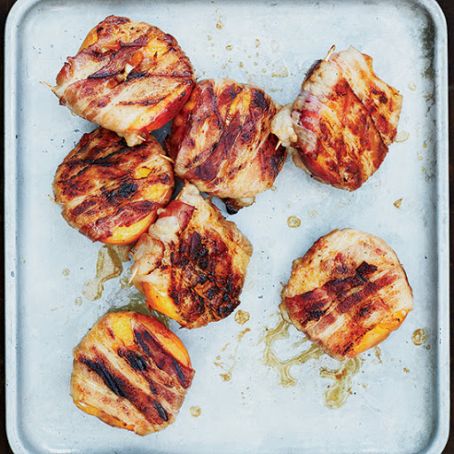 Bacon-Wrapped Peaches