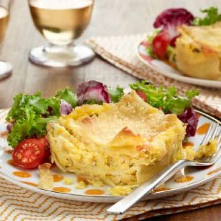 Mini Lasagnas with Sweet Corn and Mascarpone