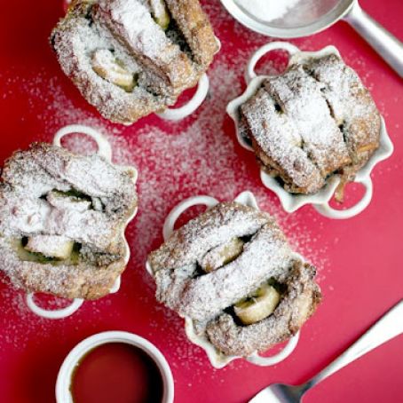 Baked Banana French Toast Cups