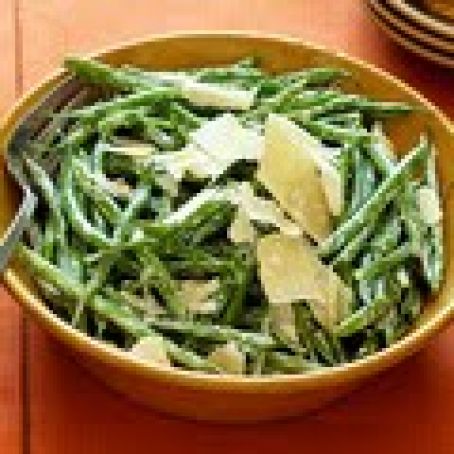 Haricots Verts With Shaved Parmesan