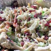 Honey Mustard Coleslaw with Cranberries and Almonds