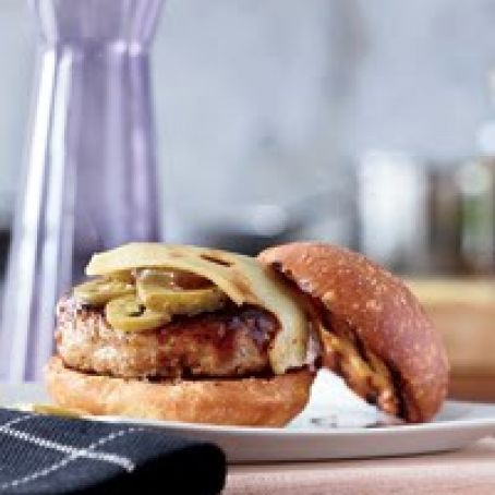 Barbecue-Glazed Turkey Burgers