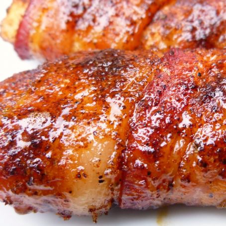 Bacon Wrapped Chicken (yum!)