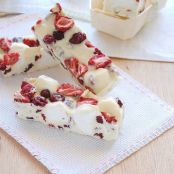 White Chocolate Cranberry & Strawberry Rocky Road