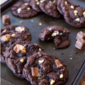 Chocolate Snickers Cookies