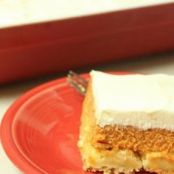 Pumpkin Crunch  Dump Cake with Cream Cheese Frosting