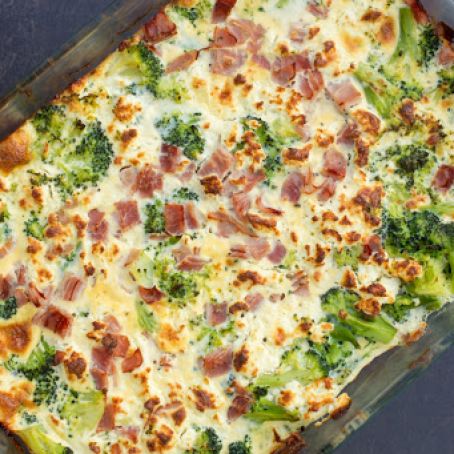 Broccoli And Ham Breakfast Casserole