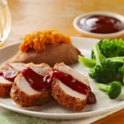 Garlic Pork Tenderloin with Barbecue Sauce
