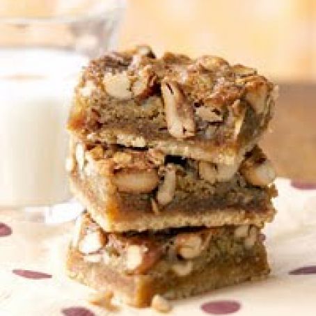 Gooey Mixed-Nut Bars
