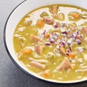 Hearty Ham and Split Pea Soup with Potatoes