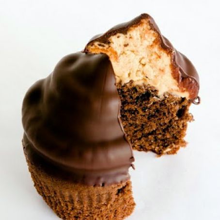 Chocolate Peanut Butter Hi-Hat Cupcakes