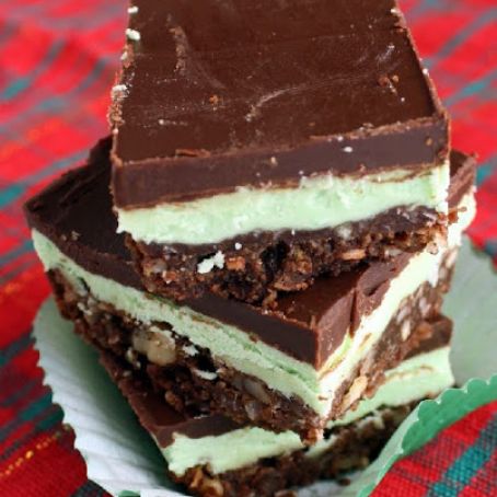 Three-Layer Creme de Menthe Bars