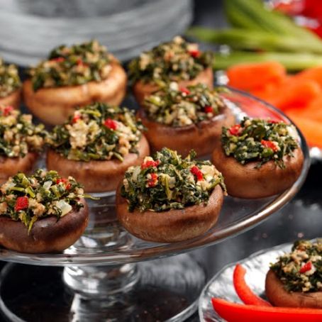 Spinach-Stuffed Mushrooms