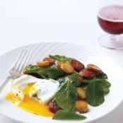 Poached Egg Salad with Spinach