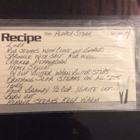 Pepper Steak from mom