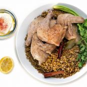 LEBANESE CHICKEN w/FREEKEH