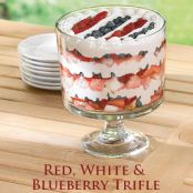 Red, White & Blueberry Trifle