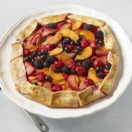 Summer Fruit and Sweet Cream Cheese Galettes