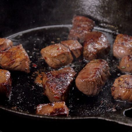 Honey Balsamic Steak Bites
