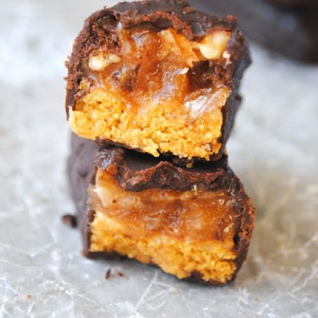 Pumpkin Snickers Bars