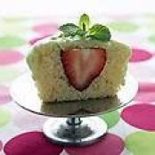Strawberry-Lime Stuffed Cupcakes
