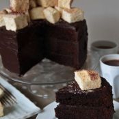 Hot Chocolate Layer Cake With Marshmallows
