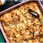 Cauliflower Gratin With Leeks and White Cheddar