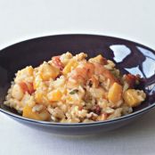 Butternut Squash Risotto with Shrimp