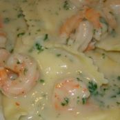 Lobster Ravioli with Shrimp Cream Sauce