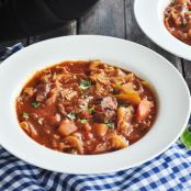 Slow Cooker Shanghai-Style Beef Borscht Soup