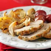 Roast Pork with Apples & Onions