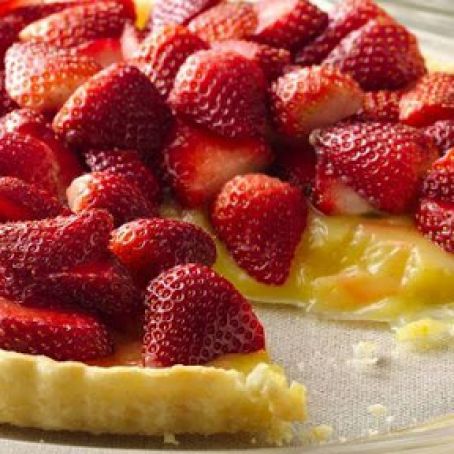 Meyer Lemon and Strawberry Tart