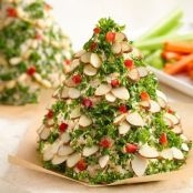 Holiday Tree-Shaped Cheese Ball