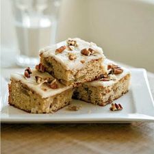 Roasted Banana Bars with Browned Butter–Pecan Frosting