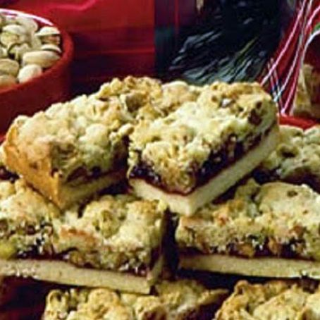 Pistachio Christmas Ribbon Bars