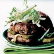 Grilled Turkey Burgers with Jicama Salad