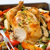  Roast Chicken with Ratatouille   