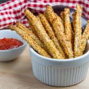 Crispy Baked Eggplant Fries with Marinara Dipping Sauce