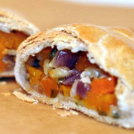Butternut squash, sage, and parmesan pasties
