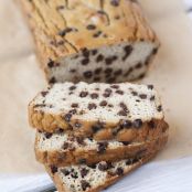 quickbread - low carb, grain free, chocolate chip cookie bread, paleo