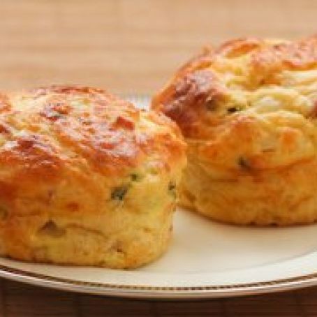 Cottage Cheese and Egg Breakfast Muffins with Ham and Cheddar
