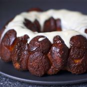 monkey bread with cream cheese glaze