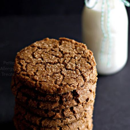 Gluten Free Vegan Ginger Molasses Cookies
