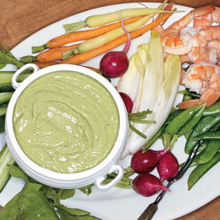 Crudites with Green Goddess Dip